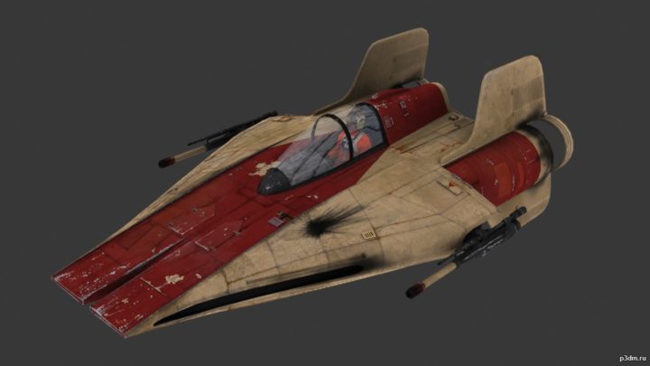 A-Wing 3D Model