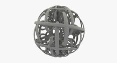 Abstract Sculpture: Spaghetti World 3D Model
