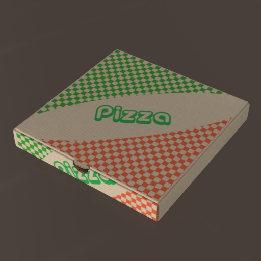 Pizza Boxes 3D Model
