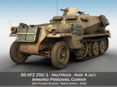 SDKFZ 250 – Halftruck – 10PD 3D Model