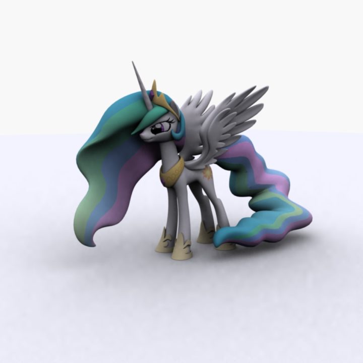 My Little Pony Princess Celestia 3D model 3D Model