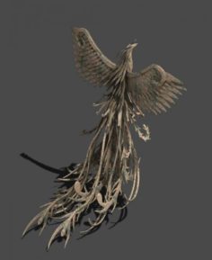 Suzaku – bronze stone carving 3D Model