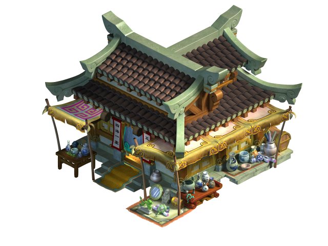 Ancient Capital Building – Antique Shop 02 3D Model