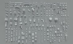 Kit bash273 pieces – part-3 3D Model
