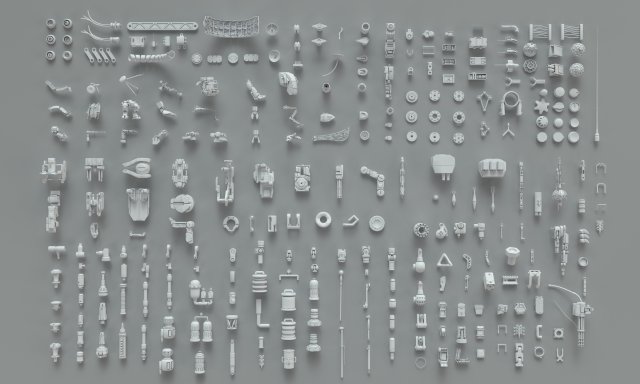 Kit bash273 pieces – part-3 3D Model