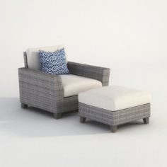 Vray Ready Armchair with longue 3D Model