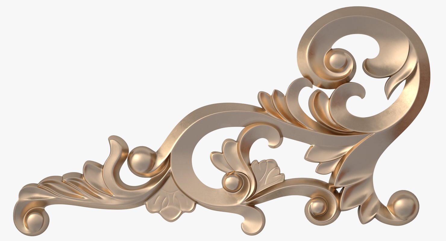 Ornamental element 3D 3D Model 3DHunt.co