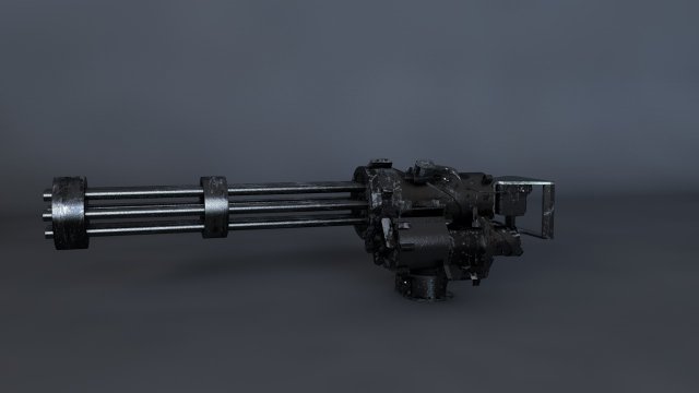 Minigun 3D Model