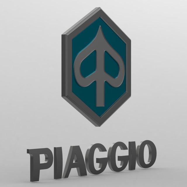Piaggio logo 3D Model