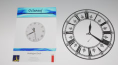 Universal Analogue Clock for Unreal Engine 4 Blueprint 3D Model