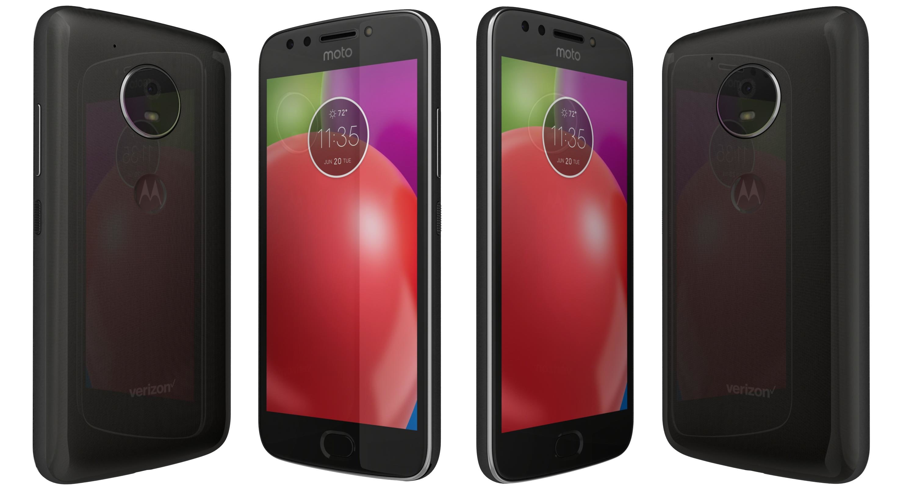 3D Motorola Moto E4 Licorice Black model 3D Model