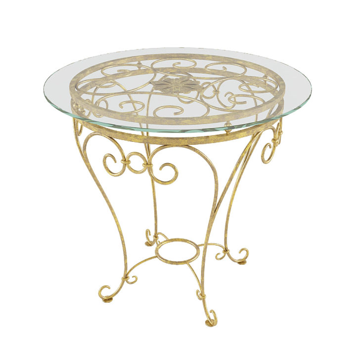 Round Forged Table 3D Model