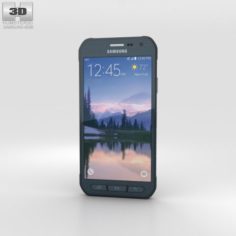 Samsung Galaxy S6 Active Blue 3D Model