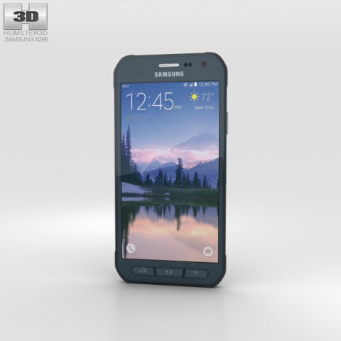 Samsung Galaxy S6 Active Blue 3D Model