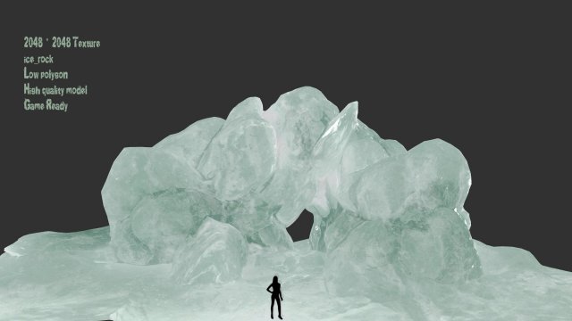 Ice cave 2 3D Model