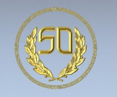Anniversary medal 3D Model