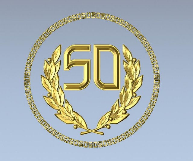 Anniversary medal 3D Model