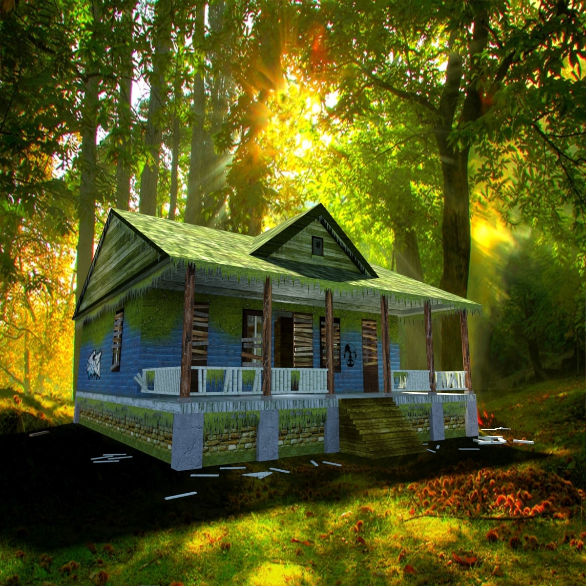 Abandoned house model 3D Model