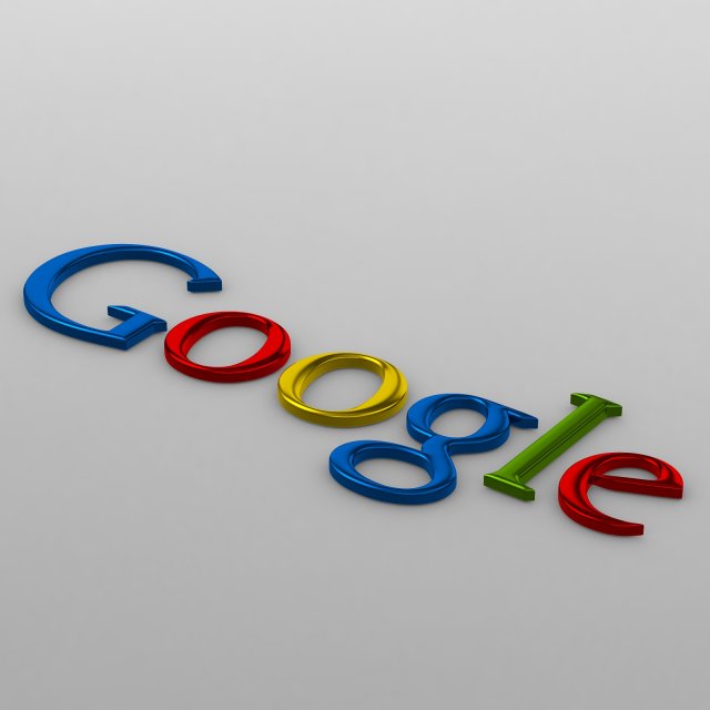 Google logo 3D Model