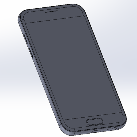 GALAXY A3 2017 3D Print Model