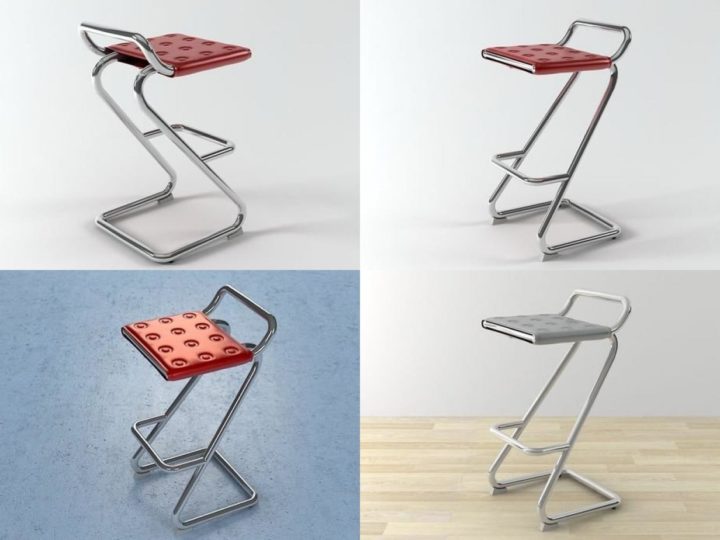 3D model Free barstool Free 3D Model