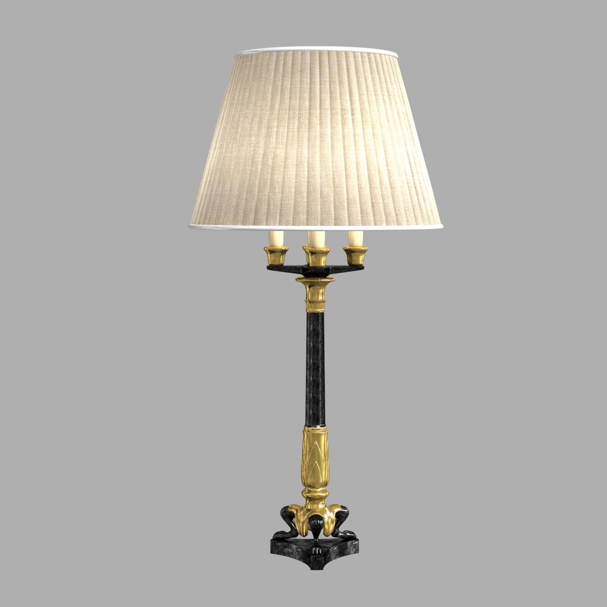 Tripod Candelabrum Table Lamp by vaughan 3D Model