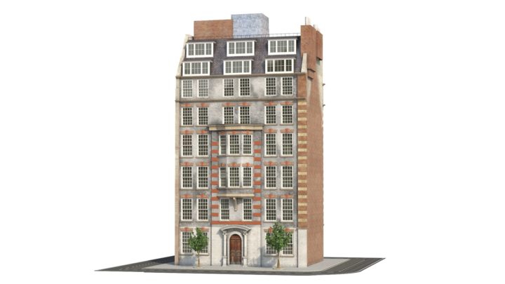 London building F 3D model 3D Model