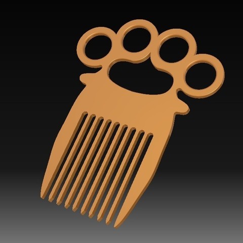 Knuckle-duster/Comb 3D Print Model