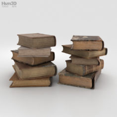 Old Books 3D Model