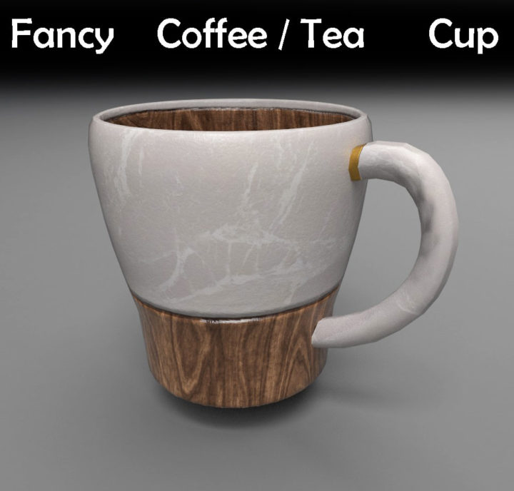 3D Stylish Coffee/Tea Cup model 3D Model