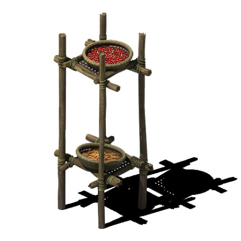 Combination of wood and sieve 3D Model