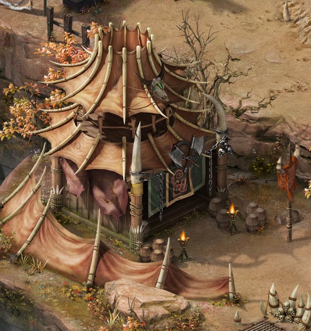 Forgotten tribe – tent 03 3D Model