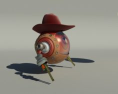 Robot cowboy 3D Model