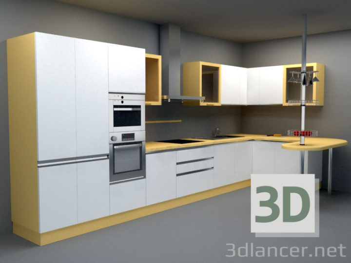 3D-Model 
Full kitchen