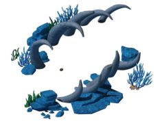 Cartoon Underwater City – Bend Bite Road 3D Model