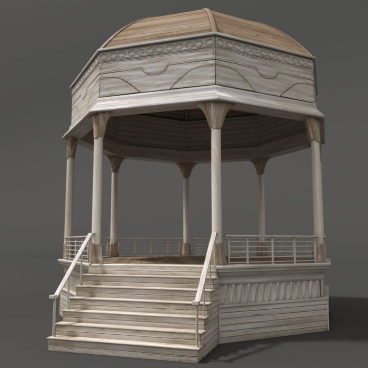 Gazebo 3D model 3D Model