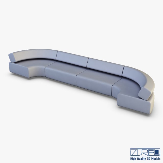 Atollo Sofa v 2 3D Model