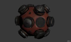 Grenade minefield 3D Model