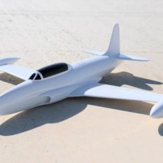 Facile à imprimer maquette avion jet T33 esc: 1/64 3D Print Model
