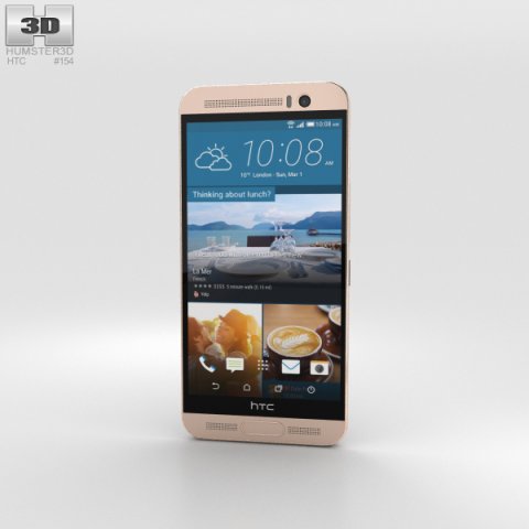 HTC One ME Gold Sepia 3D Model