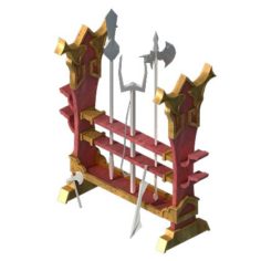 Weapon frame 03 3D Model