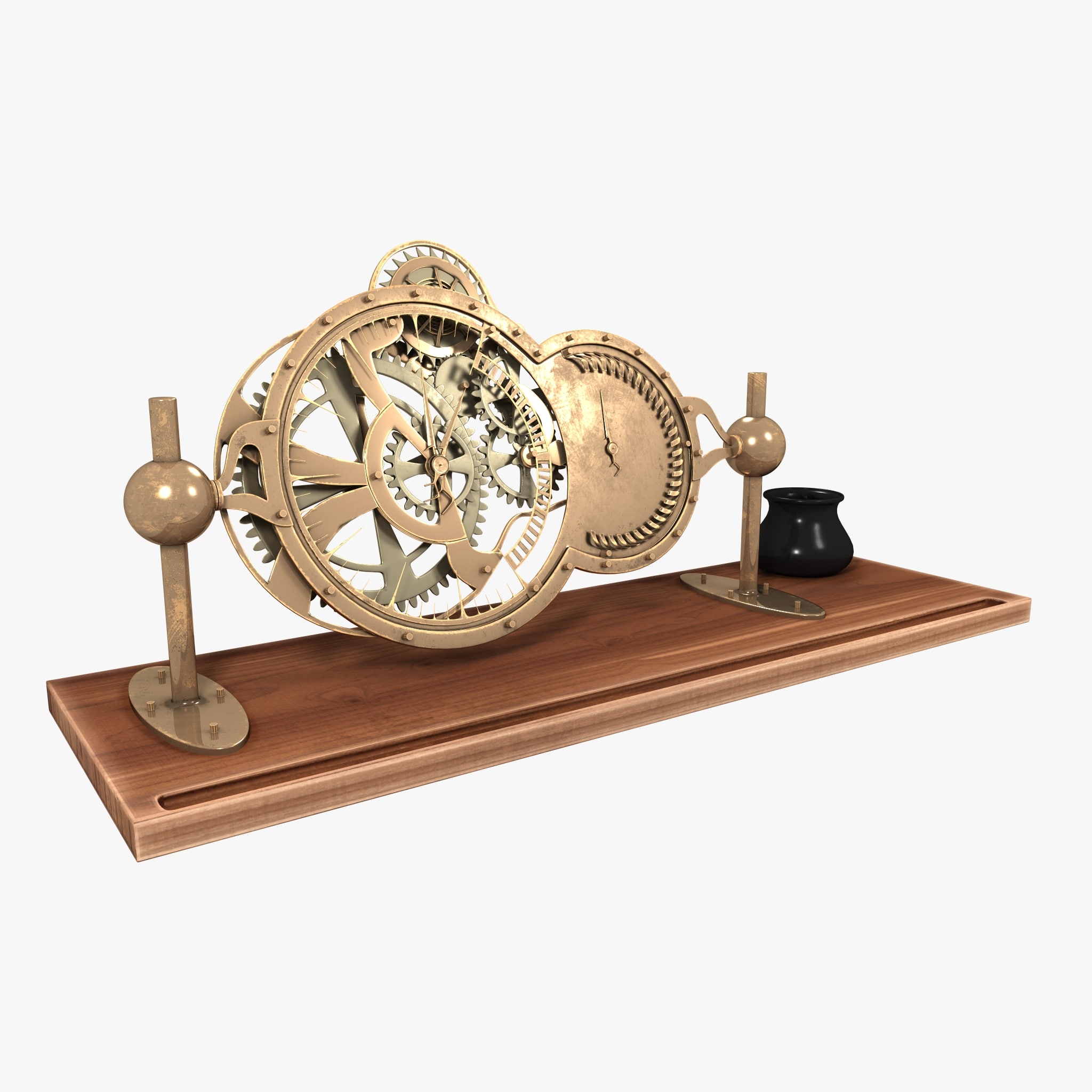 Table Clock 3D Model