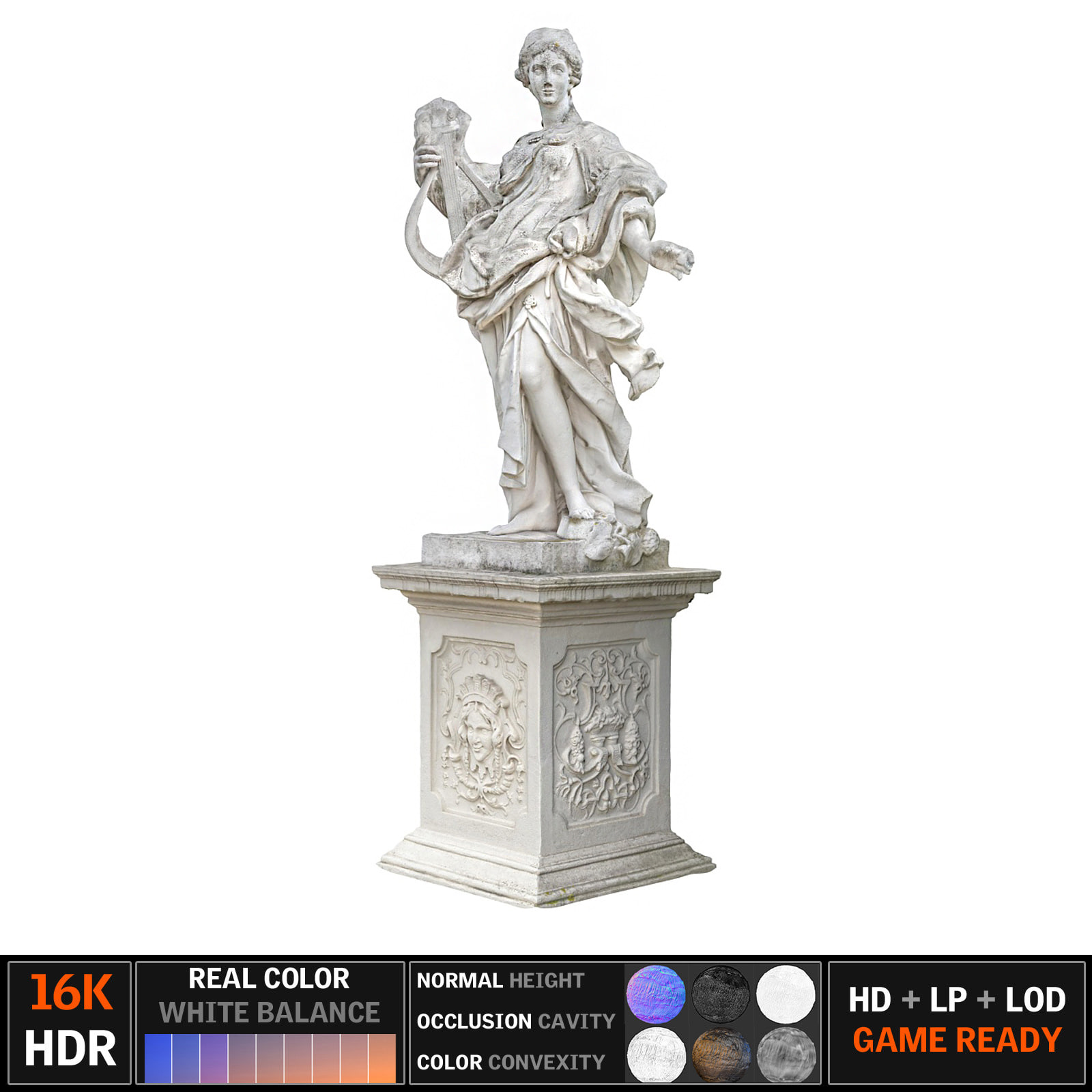 Ancient sculpture Monumen 3D Model