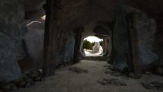 3D model of the mysterious underground walkway scene450 3D Model