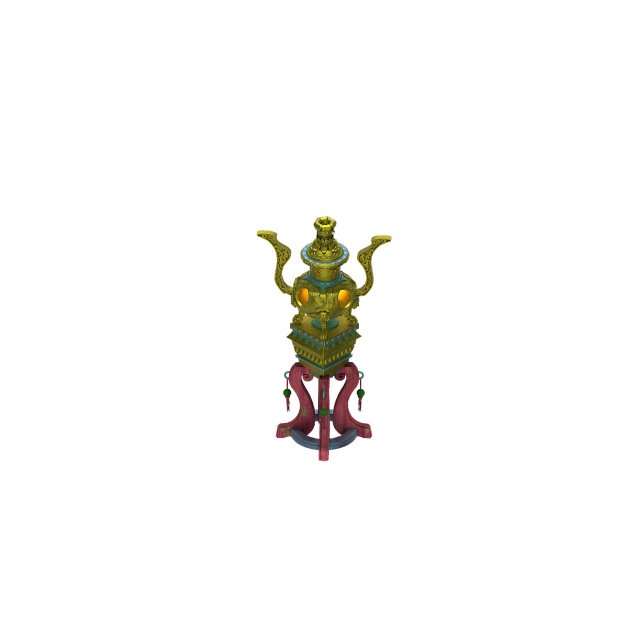 Lee pagoda – incense burner 01 3D Model