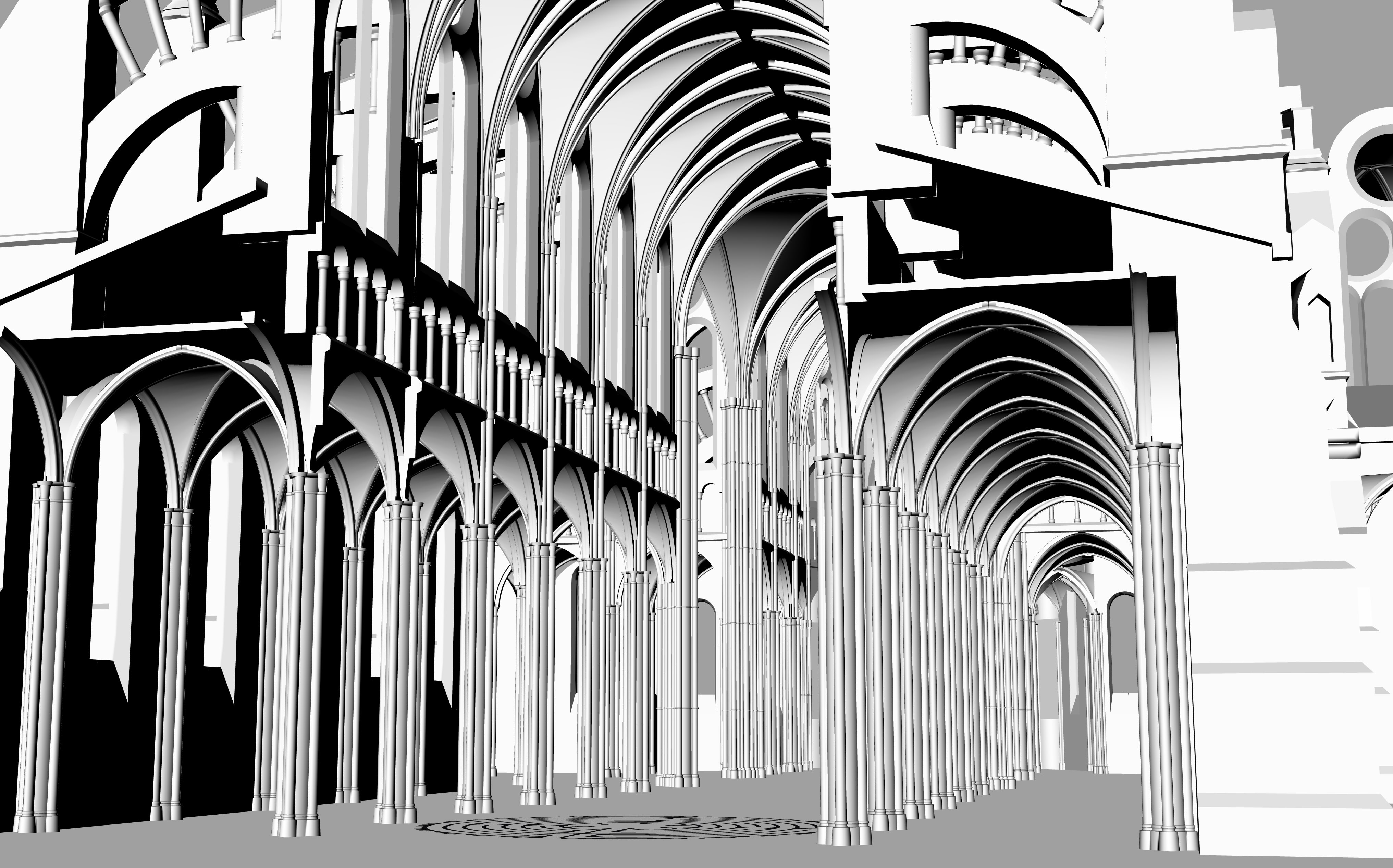3D Chartres Cathedral model 3D Model - 3DHunt.co