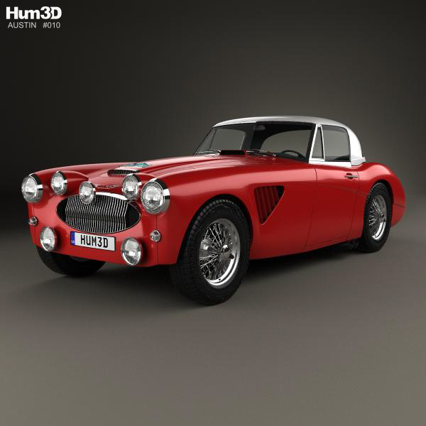 Austin Healey 3000 Alpine Rally 1962 3D Model