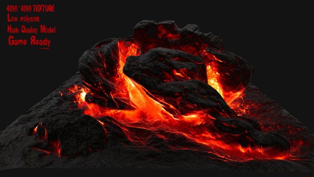 Lava rock 3D Model