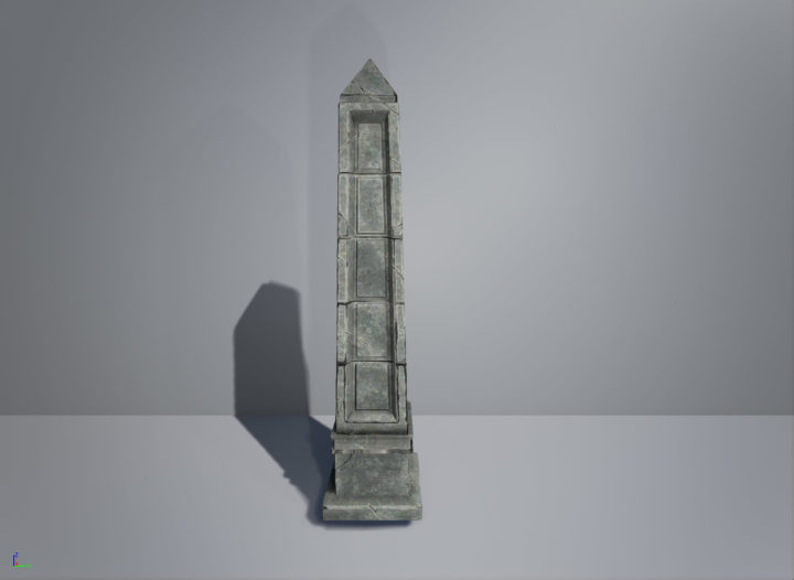 3D Fantasy Pillar for Games 3D Model 3D Model