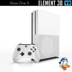 Xbox One S for Element 3D 3D Model